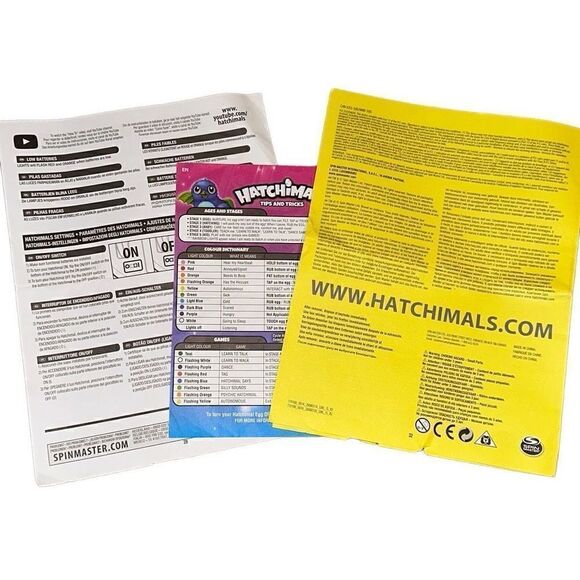 Hatchimals Spin Master Kids Lights & Sound Interactive Blue Hatched Owlicorn Toy - Picture 7 of 10